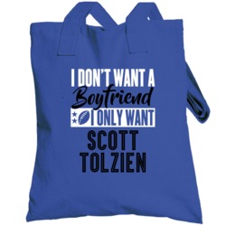 I Only Want Scott Tolzien Indianapolis Football Sports Athlete Totebag