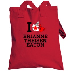 I Love Brianne Theisen Eaton Canada Heptathlon Olympics Totebag