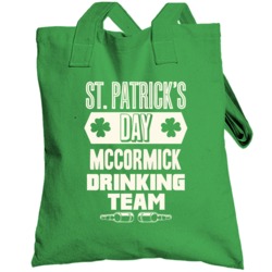 Mccormick Irish Drinking Team Whiskey Beer Custom Last Name St Patrick