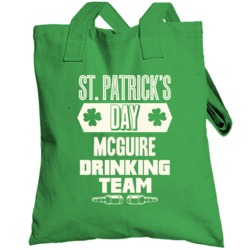 Mcguire Irish Drinking Team Whiskey Beer Custom Last Name St Patricks 