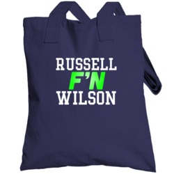 Russell F'n Wilson Seattle Football Funny Player Totebag