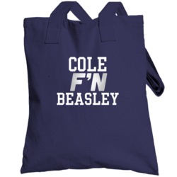 Cole F'n Beasley Dallas Football Funny Player Totebag