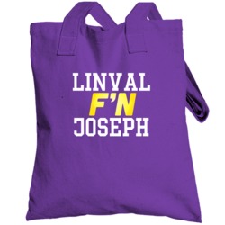 Linval F'n Joseph Minnesota Football Funny Player Totebag