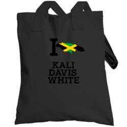 I Love Kali Davis White Jamaica Track 200 M Olympics Totebag