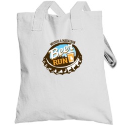 Missoula Marathon Beer Run Logo Totebag