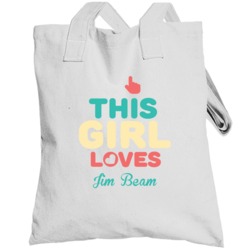 Jim Beam This Girl Loves Drinking Cool Alcohol Party Totebag