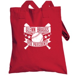 Glenn Braggs For President Cincinnati Baseball Player Funny Totebag