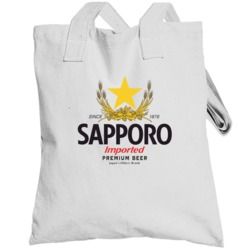 Sapporo Imported Premium Japanese Beer Logo Brewery Alcohol Totebag