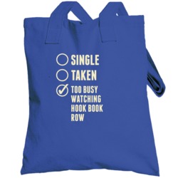 Single Taken Watching Hook Book Row Totebag