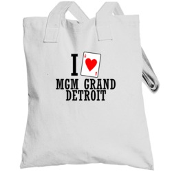 I Heart Mgm Grand Detroit Gambling Totebag