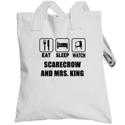 Eat Sleep Watch Scarecrow And Mrs King Trending Tv Show T Totebag