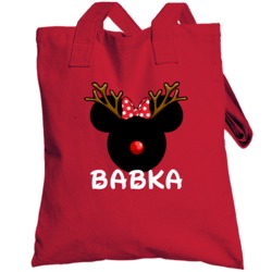 Babka Belarusen  Grandmother Minnie Christmas Custom Gift Totebag