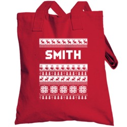 Smith Ugly Christmas Sweater Job Work Custom Gift Totebag