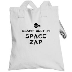 Black Belt In Space Zap Funny Video Game Totebag