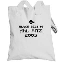 Black Belt In Nhl Hitz 2003 Funny Video Game Totebag