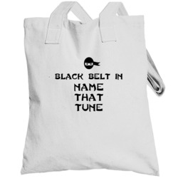 Black Belt In Name That Tune Funny Video Game Totebag