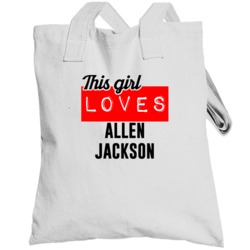 Allen Jackson This Girl Loves Religious Church Totebag