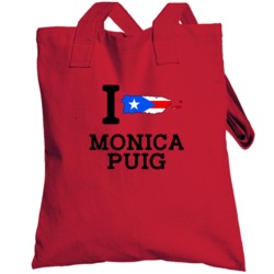 I Love Monica Puig Puerto Rico Tennis Olympics Totebag