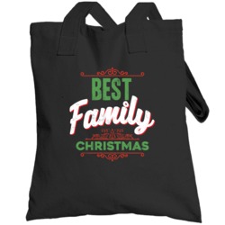 Best Family Christmas Love Holidays Custom Last Name Gift Totebag