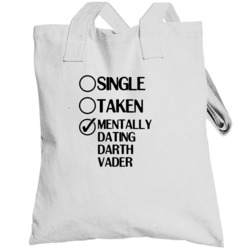 Single Taken Dating Darth Vader Star Wars The Clone Wars Totebag