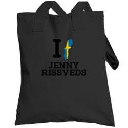 I Love Jenny Rissveds Sweden Mountain Biking Olympics Totebag