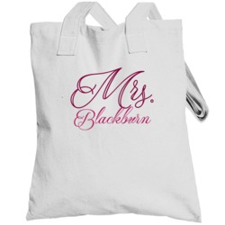 Mrs Blackburn Last Name Funny Totebag