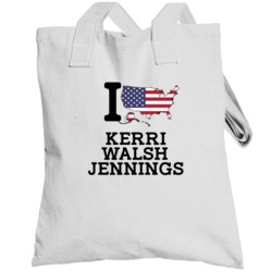 I Love Kerri Walsh Jennings Usa Beach Volleyball Olympics Totebag