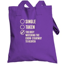 Single Taken Watching The Crow Stairway To Heaven Totebag