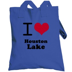 Houston Lake Missouri I Heart Love Green Totebag