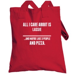 All I Care About Is Lassie Tv Show Totebag