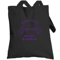 Kurt Rambis This Guy Loves Basketball Hockey Baseball Football Totebag