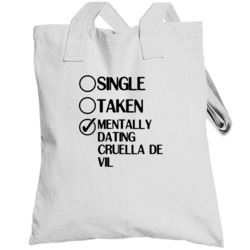 Single Taken Dating Cruella De Vil Disneys House Of Mouse Totebag
