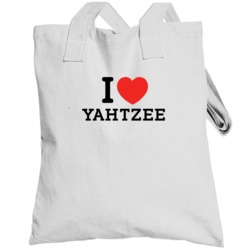 I Heart Yahtzee Video Game Classic Love Heart Totebag