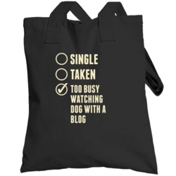 Single Taken Watching  With A Blog Totebag