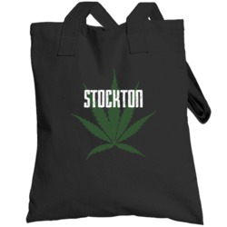 Stockton San Joaquin California Weed Marijuana Totebag