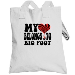 My Heart Belongs To Big Foot Favorite Novel Character Totebag