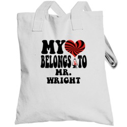 My Heart Belongs To Mr Wright Favorite Novel Character Totebag