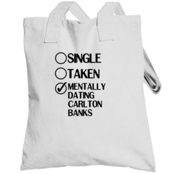 Single Taken Dating Carlton Banks The Fresh Prince Of Bel Air Totebag