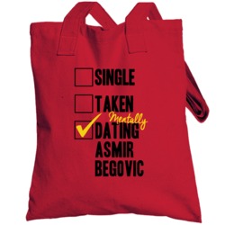 Mentally Dating Asmir Begovic Bournemouth Football Player Fan Totebag