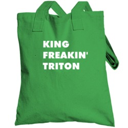 King Freakin' Triton The Little Mermaid Tv Character Totebag