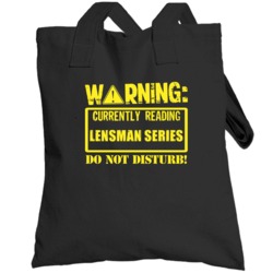 Warning Read Lensman Series Sci Fi Book Totebag