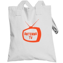 Antenna Tv Channel Cool Television Station Logo Totebag