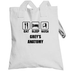 Eat Sleep Watch Greys Anatomy Trending Tv Show T Totebag