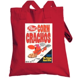 Corn Crackos Retro 80s Cereal Totebag