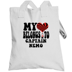 My Heart Belongs To Captain Nemo Favorite Novel Character Totebag