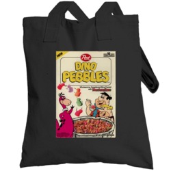 Dino Pebbles 90s Flinstone Cereal Totebag