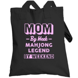 Mom By Week Mahjong Legend By Weekend Mothers Day Hobby Totebag
