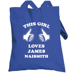 James Naismith Kansas Sports This Girl Loves Totebag