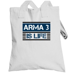 Arma 3 Is Life Cool Video Game Totebag