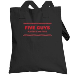 Five Guys Burgers And Fries Restaurant Logo Totebag